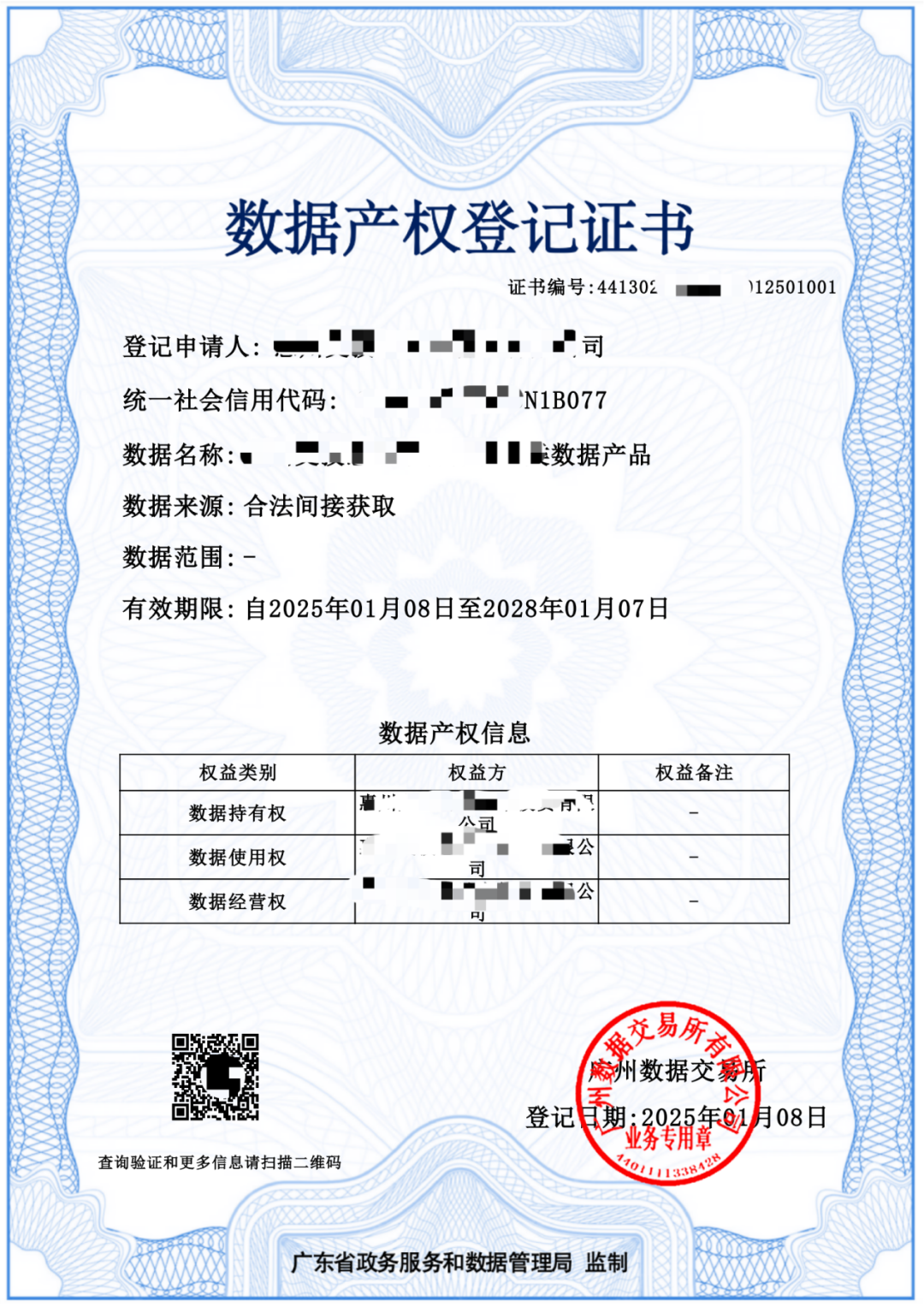 喜讯！惠州交投惠泊车公司斩获多张数据产权登记证书(图1)